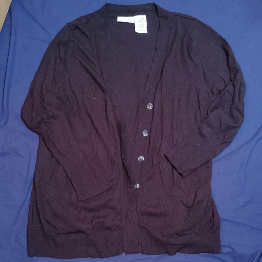 Black cardigan